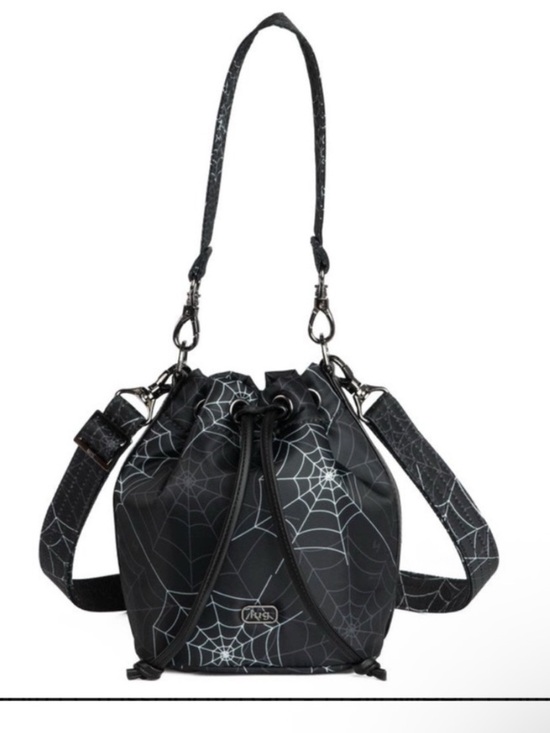 lug Handbags - NWOT Lug Black Spiderweb Drawstring Bucket Whirlybird Bag​